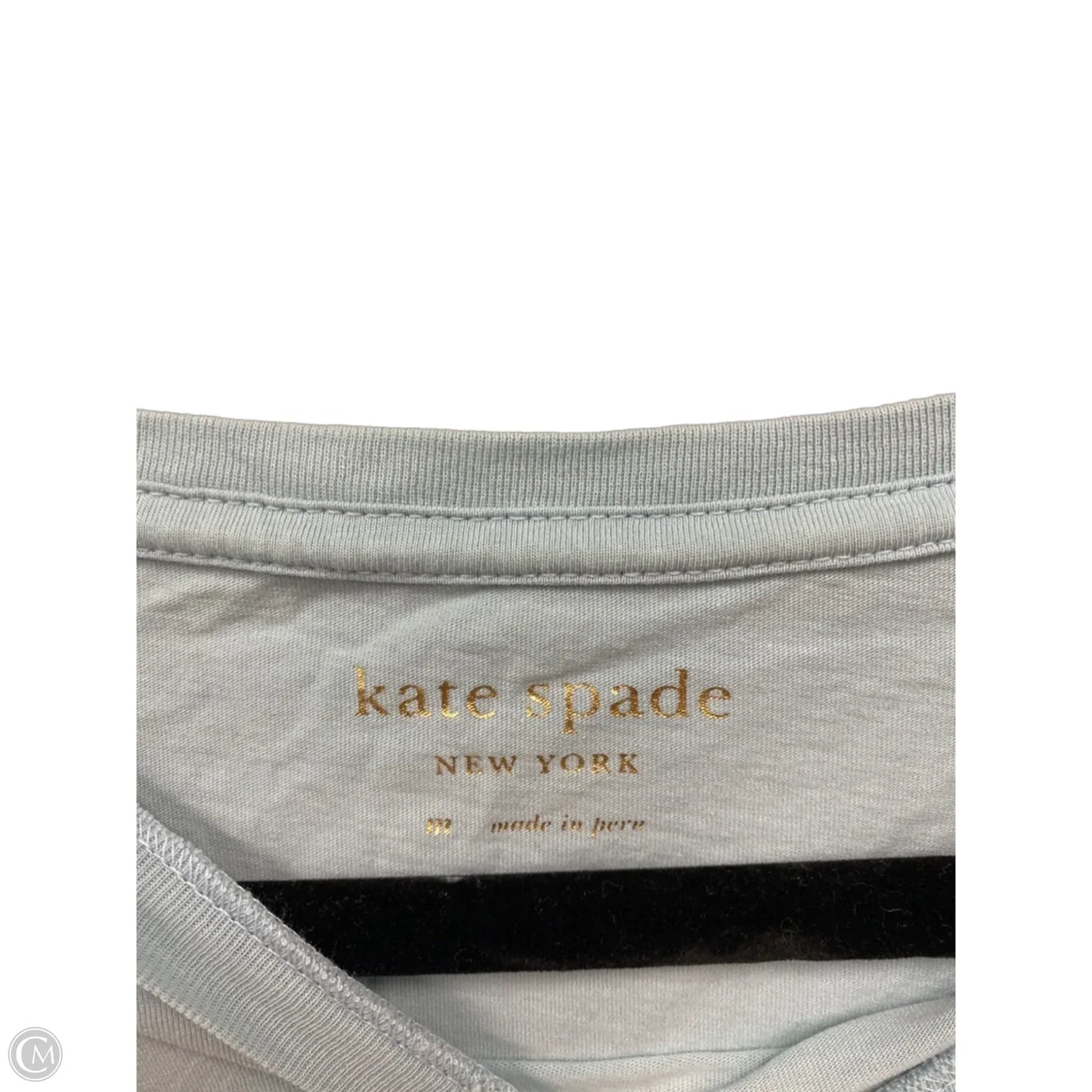 Top Short Sleeve Designer By Kate Spade In Green, Size: M