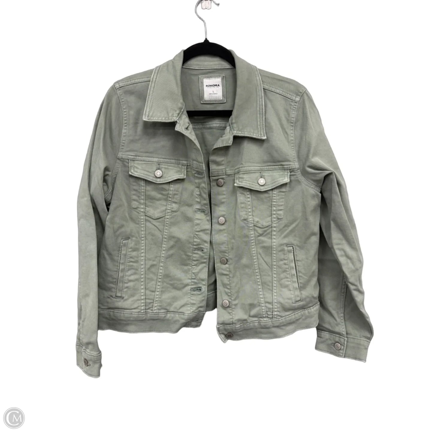 Jacket Denim By Sonoma In Green, Size: L
