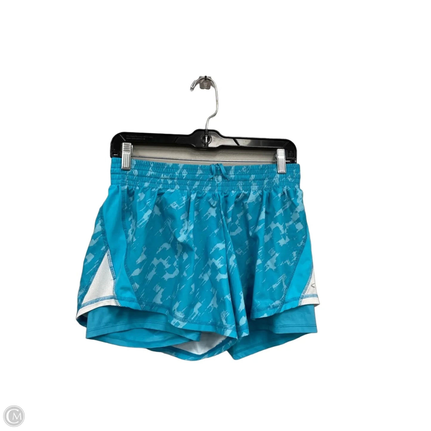 Athletic Shorts By Champion In Blue & White, Size: L