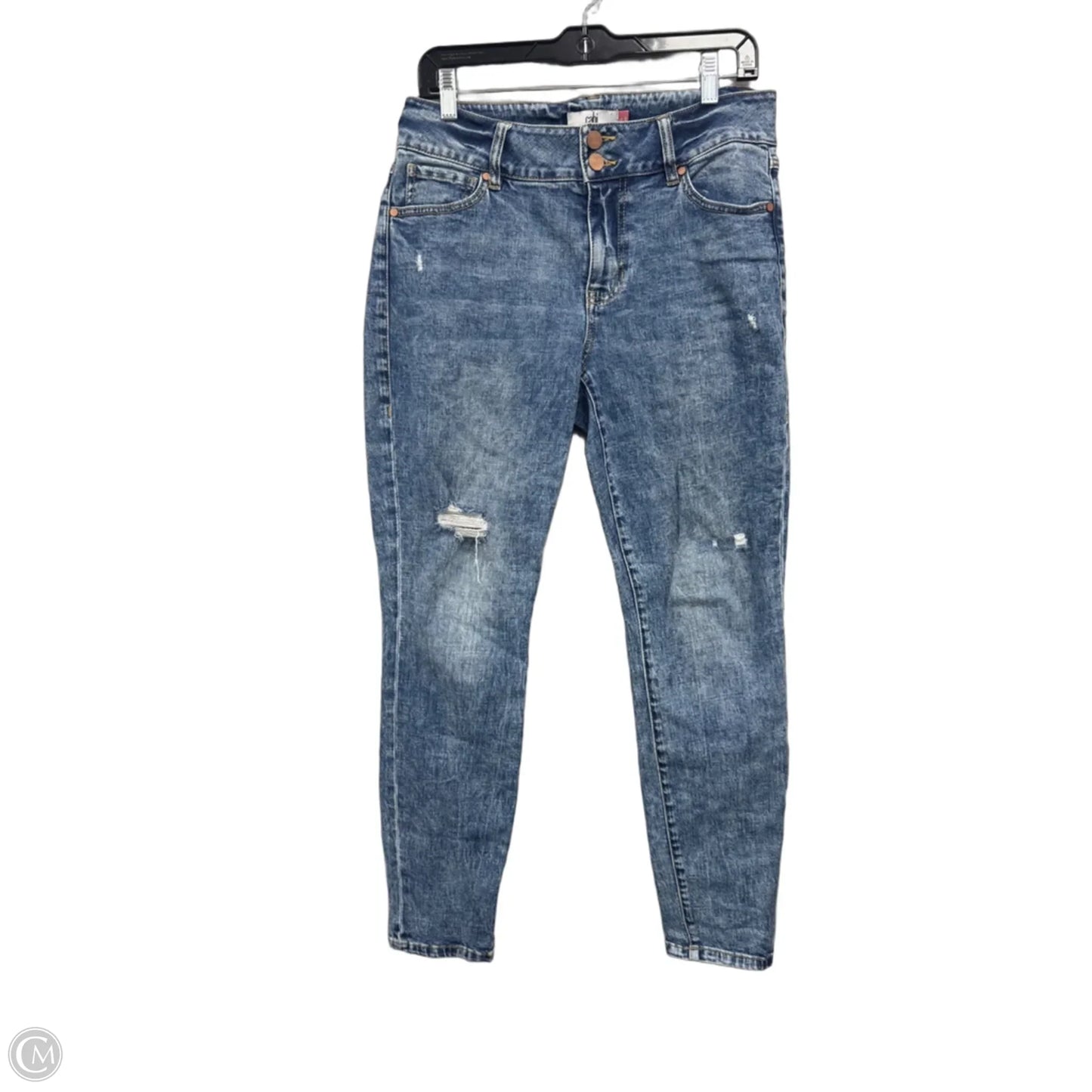 Jeans Skinny By Cabi In Blue, Size: 10