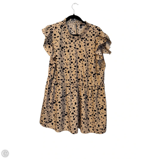 Dress Casual Short By Shein In Animal Print, Size: 4x