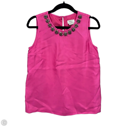Top Sleeveless Designer By Kate Spade In Pink & Silver, Size: 6
