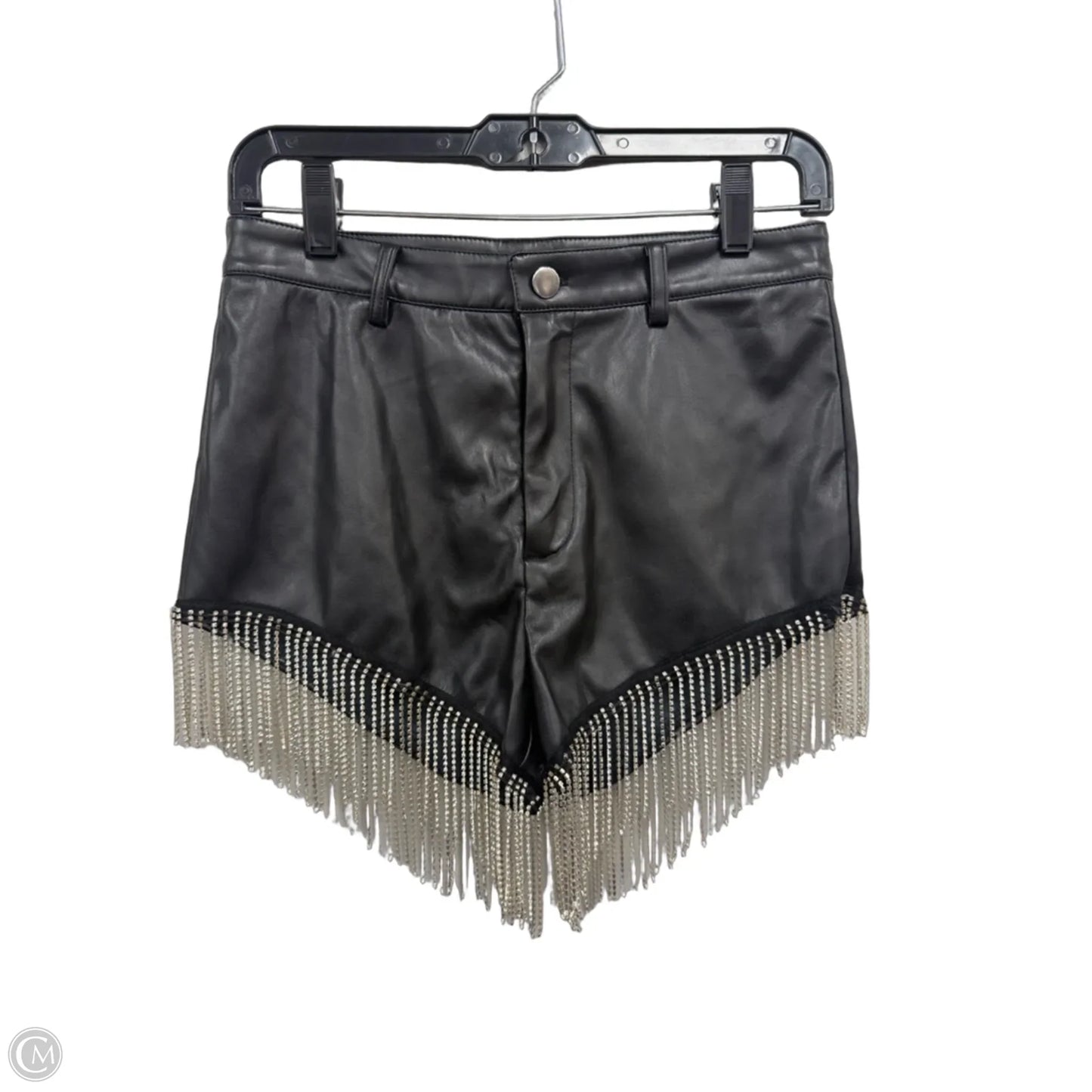 Shorts By 12th Tribe In Black & Silver, Size: S