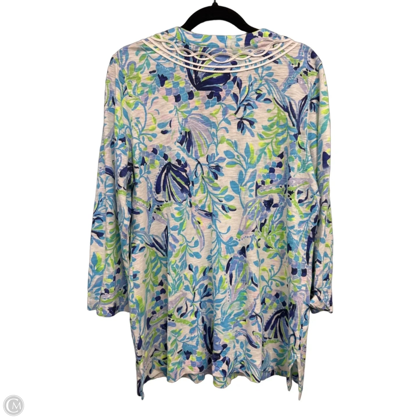 Dress Designer By Lilly Pulitzer In Blue & White, Size: Xl