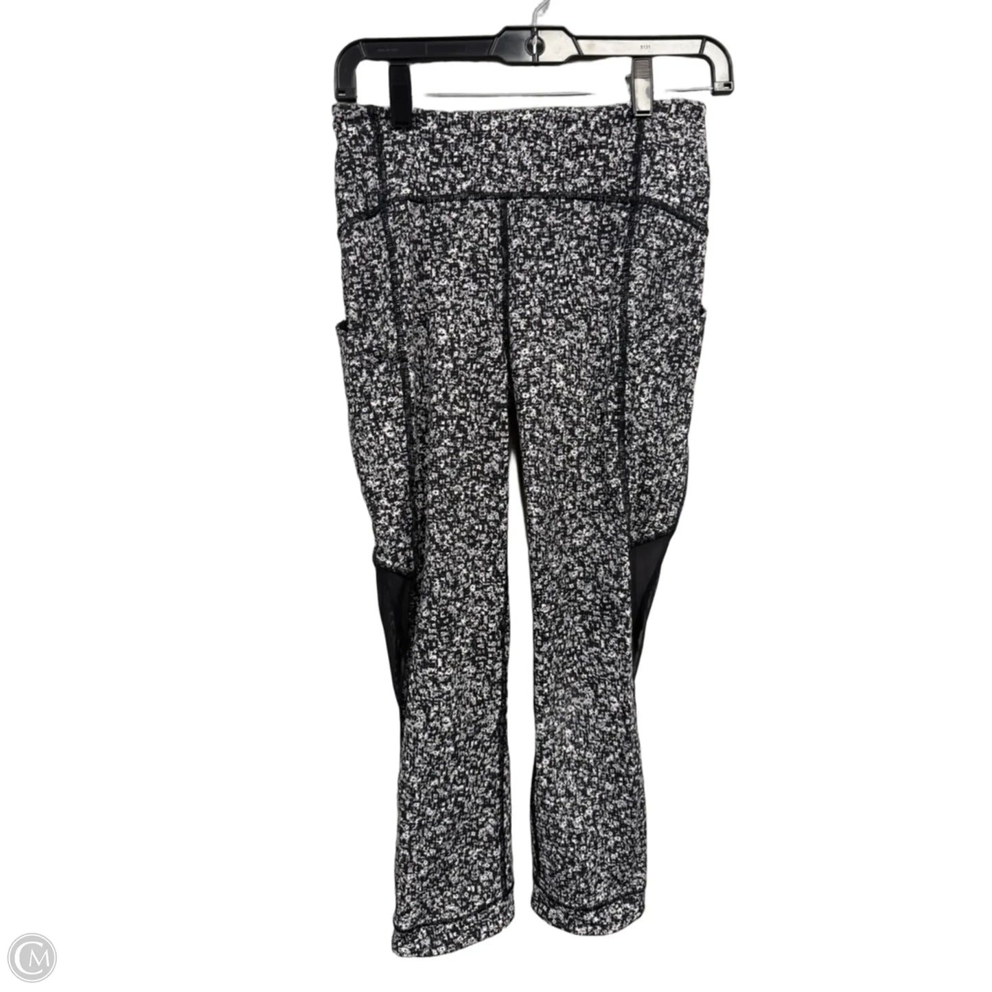 Athletic Leggings By Lululemon In Black & White, Size: 4