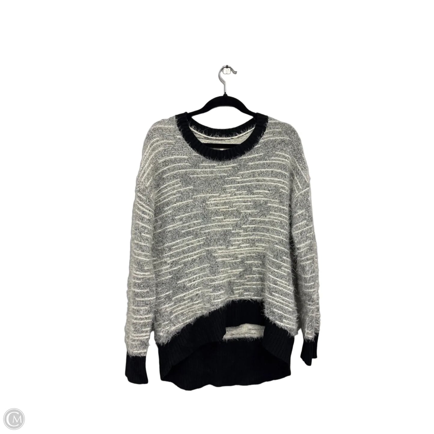 Sweater By Lou And Grey In Black & Grey, Size: M