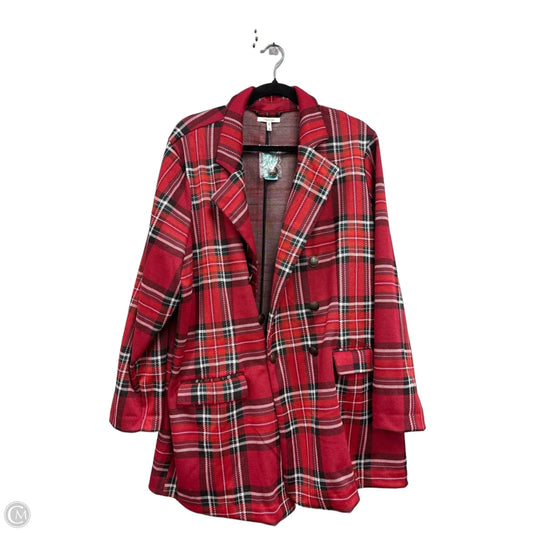 Blazer By Maurices In Black & Red, Size: 2x