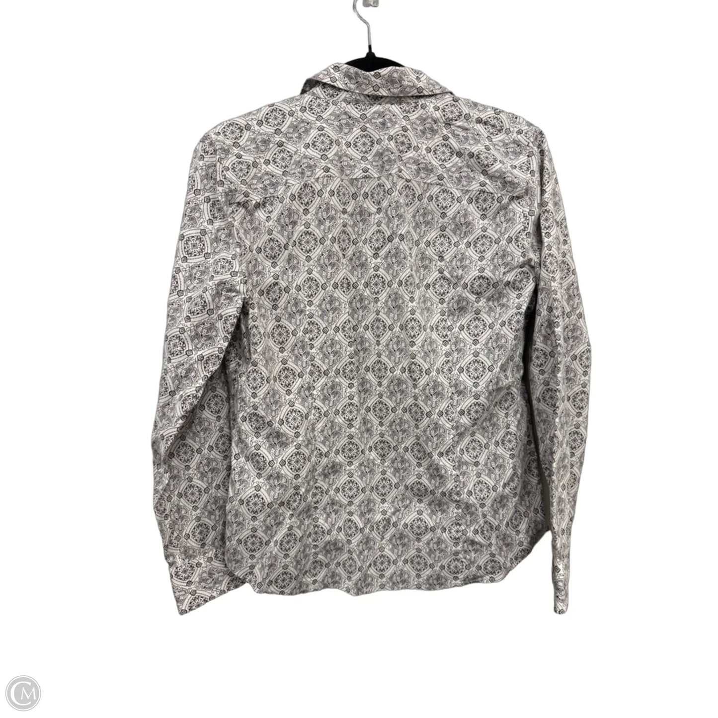 Top Long Sleeve By Talbots In Black & White, Size: 10