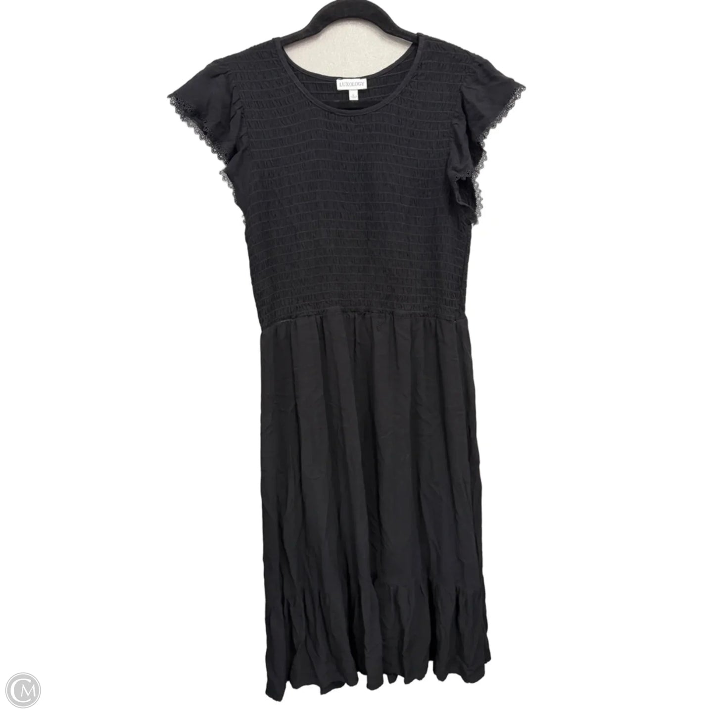 Dress Casual Midi By Luxology In Black, Size: L