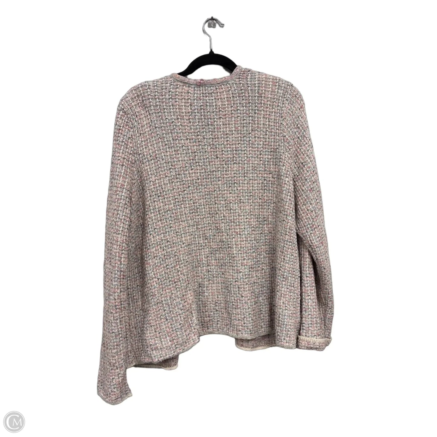 Cardigan By J. Jill In Grey & Pink, Size: L