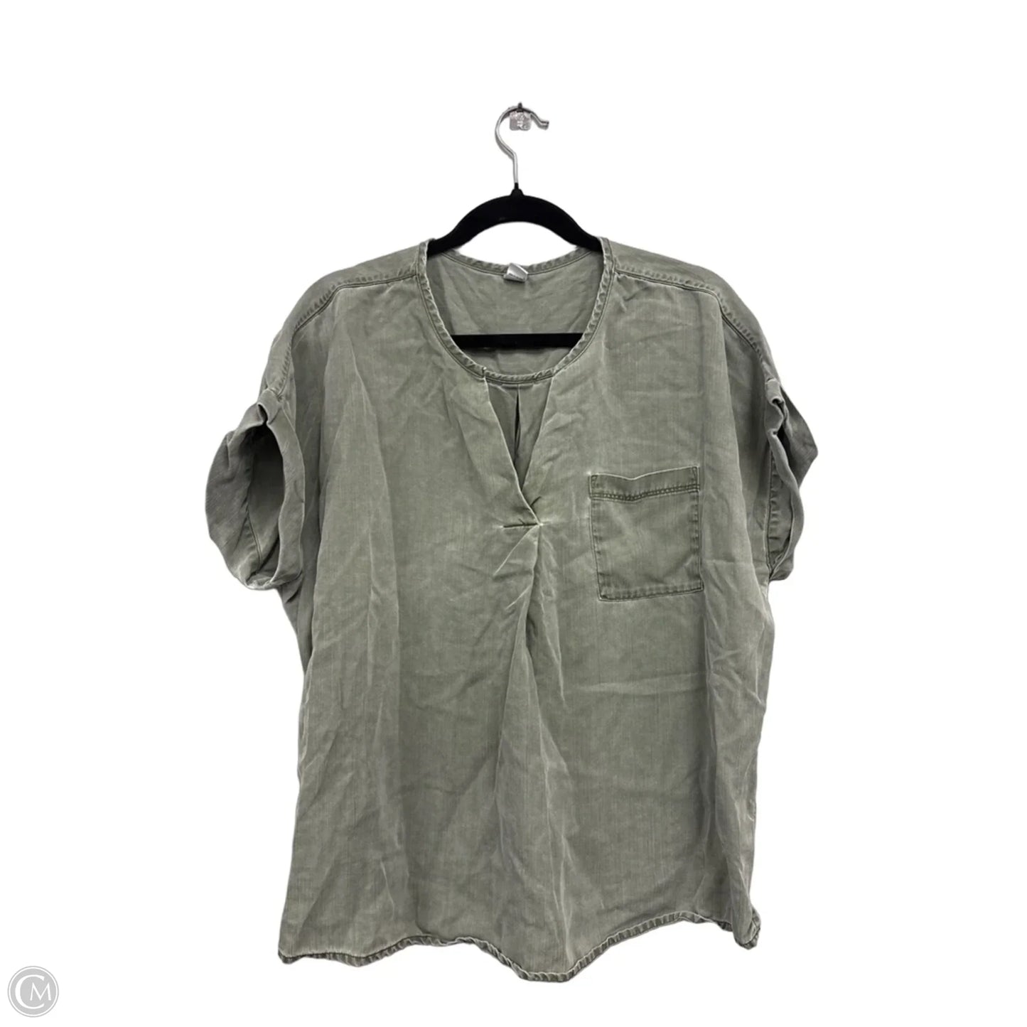 Top Short Sleeve By Old Navy In Green, Size: L