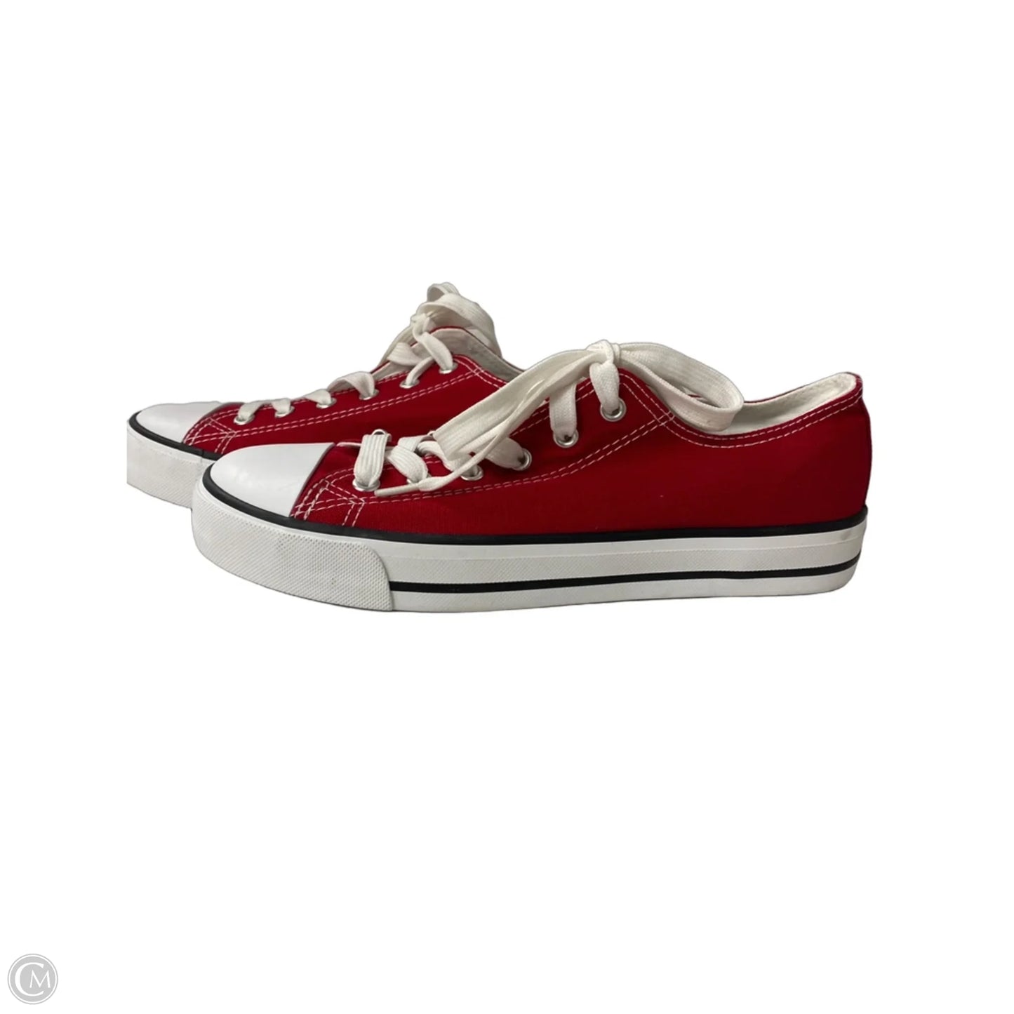 Shoes Sneakers By Clothes Mentor In Red & White, Size: 8