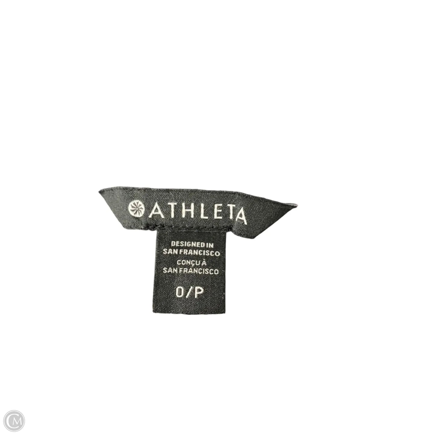 Athletic Leggings By Athleta In Black & Grey, Size: 0p