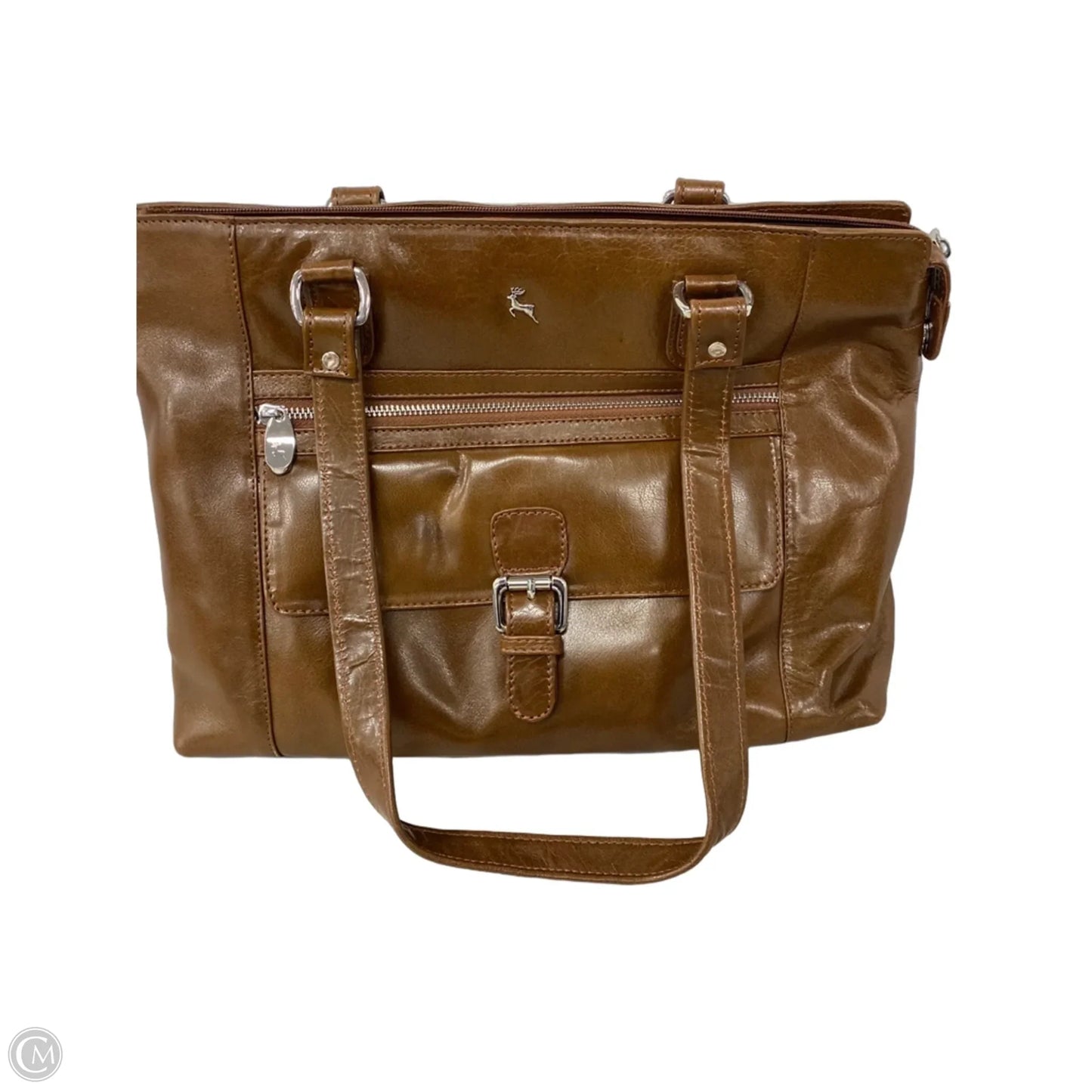 Handbag Leather By Clothes Mentor, Size: Large