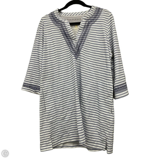 Dress Designer By Spartina In Blue & White, Size: L