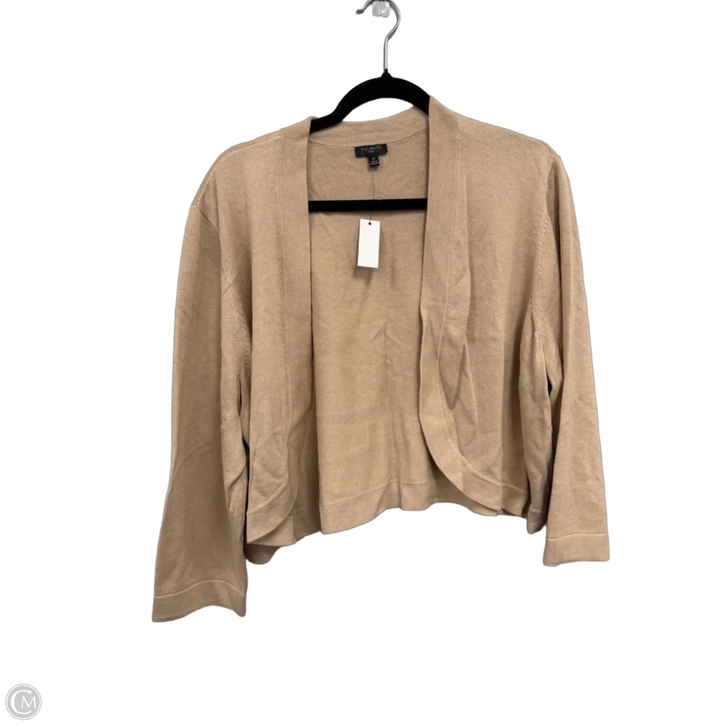 Cardigan By Talbots In Tan, Size: 2x