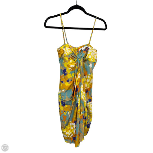 Dress Designer By Diane Von Furstenberg In Blue & Gold, Size: 4