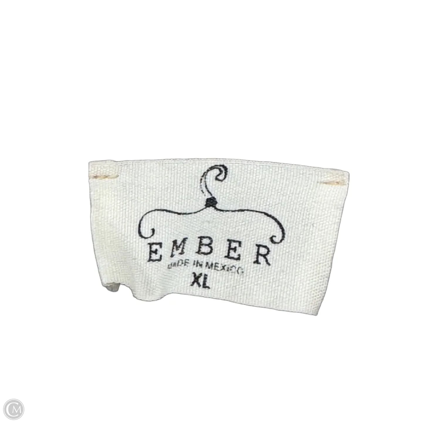 Top Short Sleeve By Ember In Brown & Grey, Size: M
