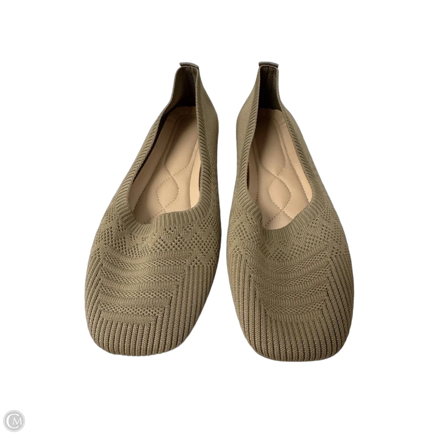 Shoes Flats By Clothes Mentor In Tan, Size: 12.5