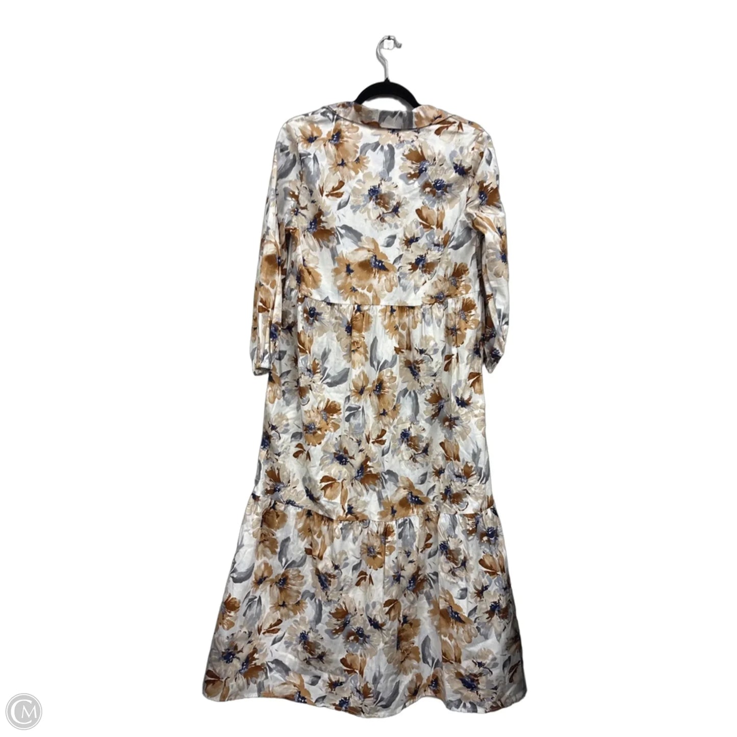 Dress Casual Maxi By Tahari In Blue & Brown, Size: M