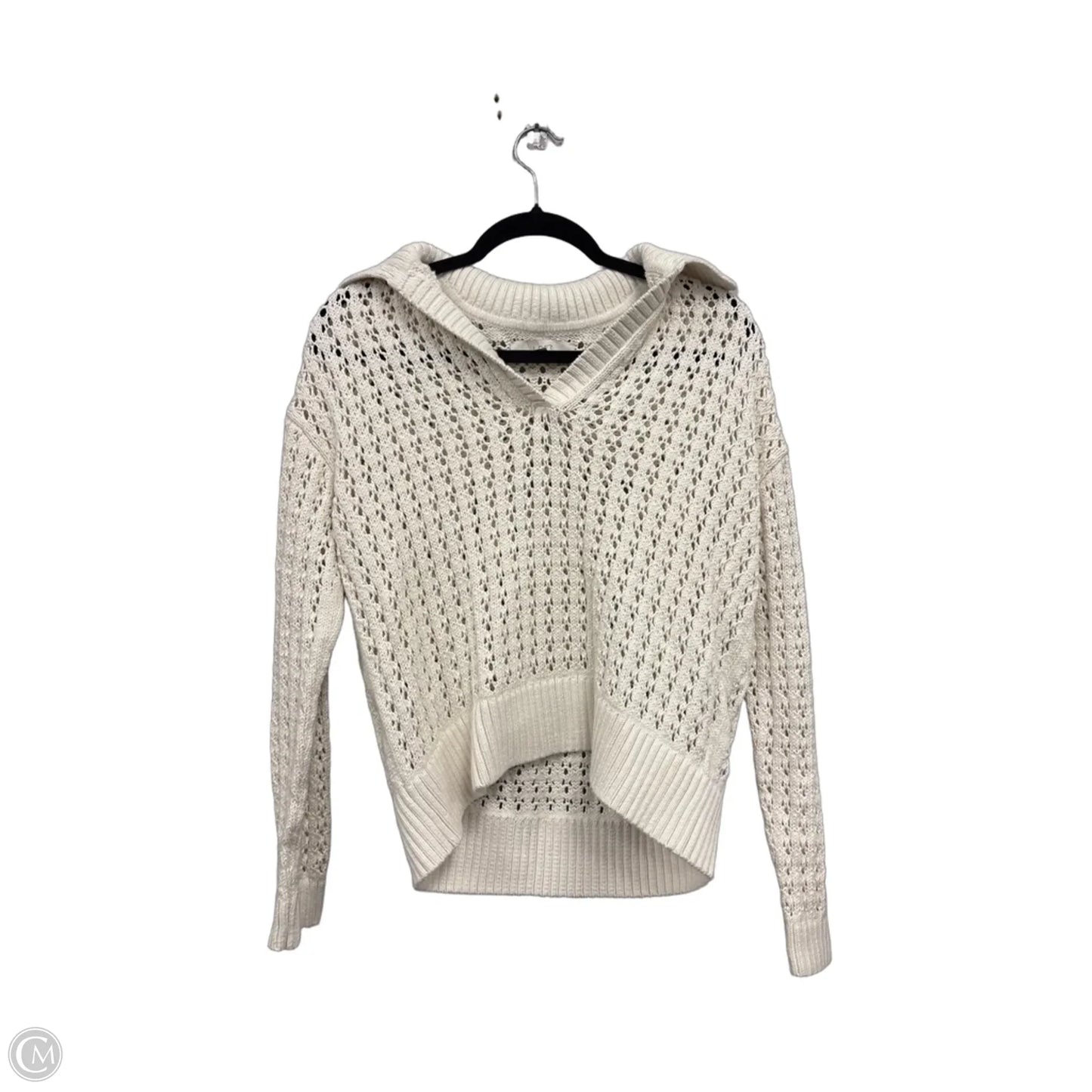 Sweater By Loft In Cream, Size: S