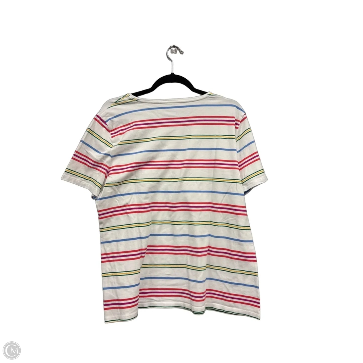 Top Short Sleeve By Talbots In Blue & Pink, Size: Xl