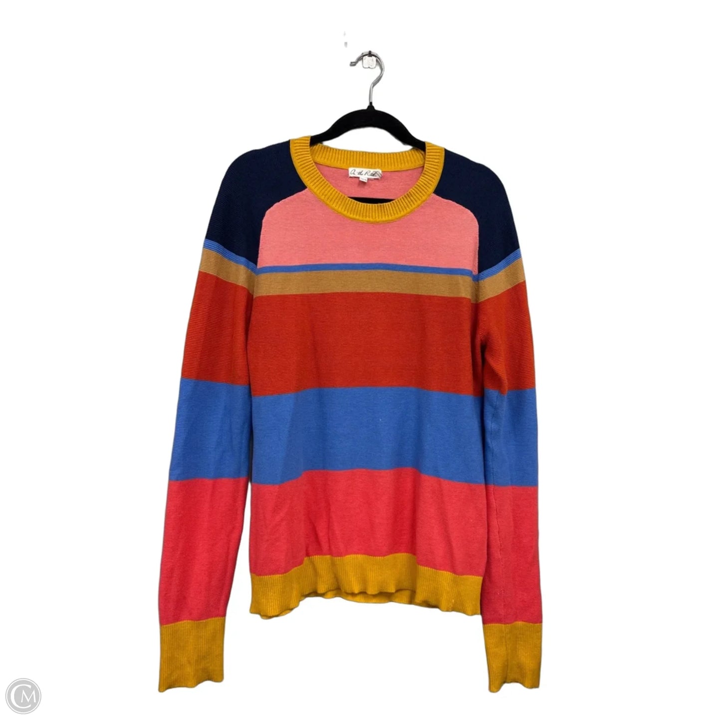 Sweater By Clothes Mentor In Blue & Orange, Size: L