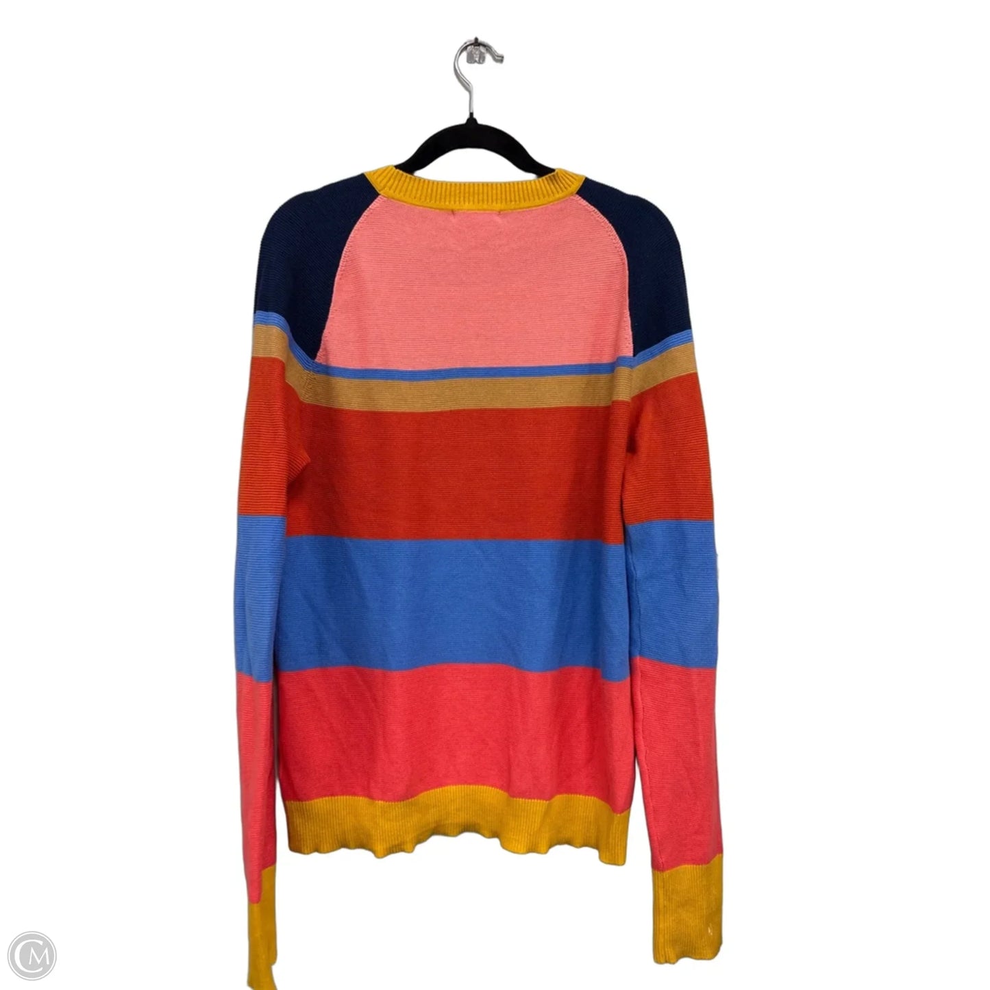 Sweater By Clothes Mentor In Blue & Orange, Size: L