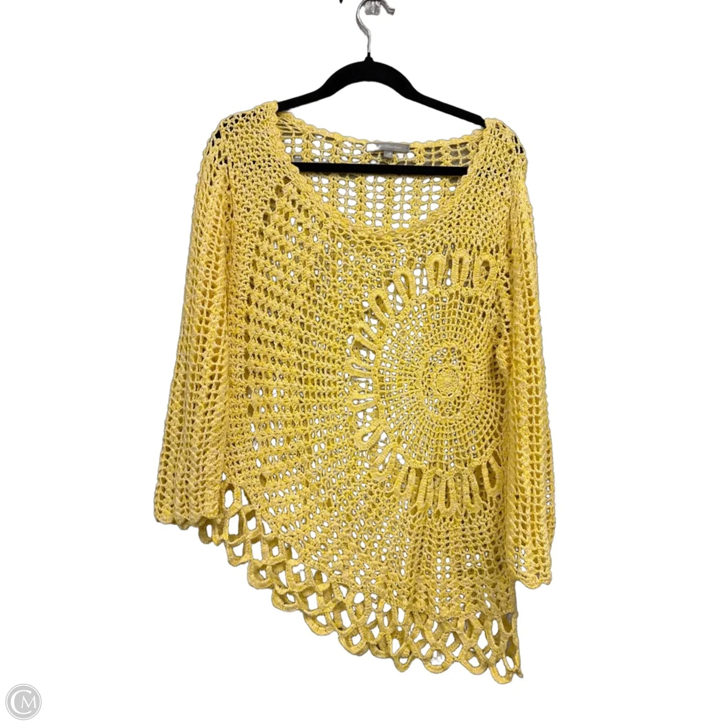 Sweater By Clothes Mentor In Yellow, Size: L