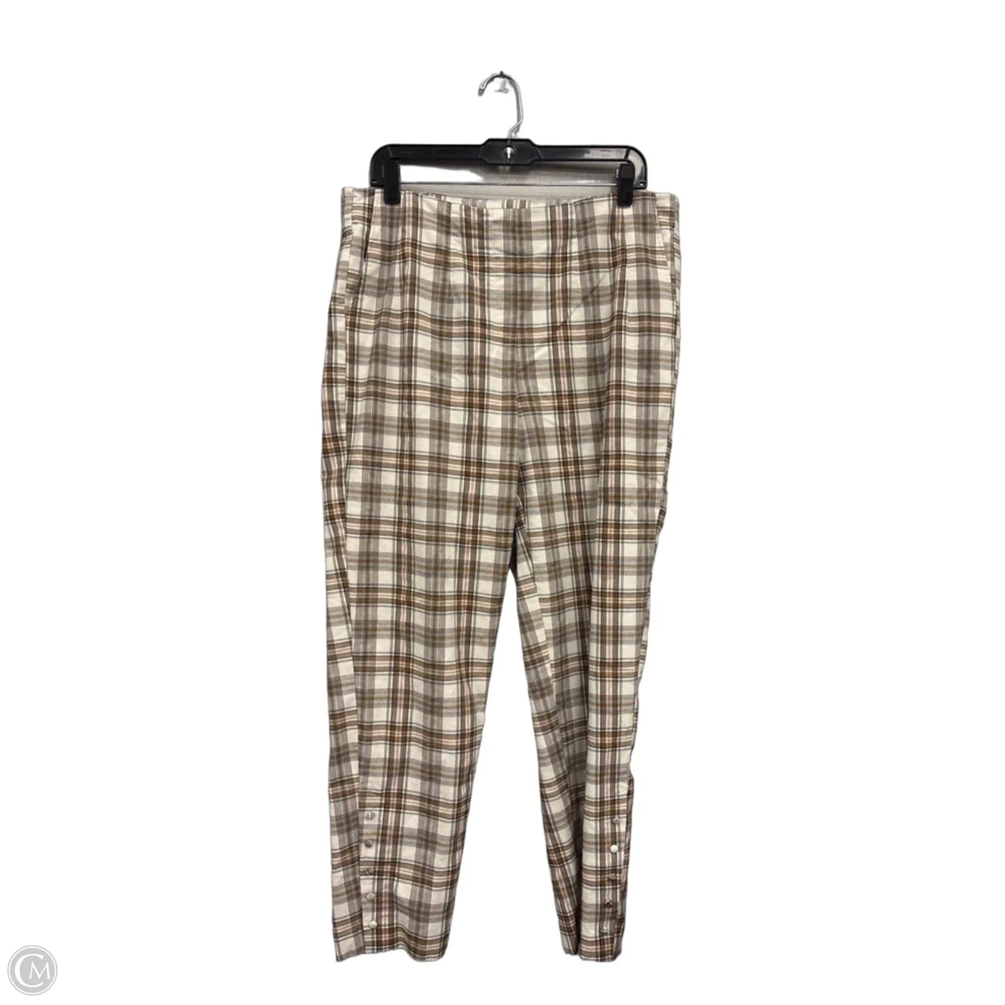 Pants Other By Cato In Brown & Cream, Size: 14