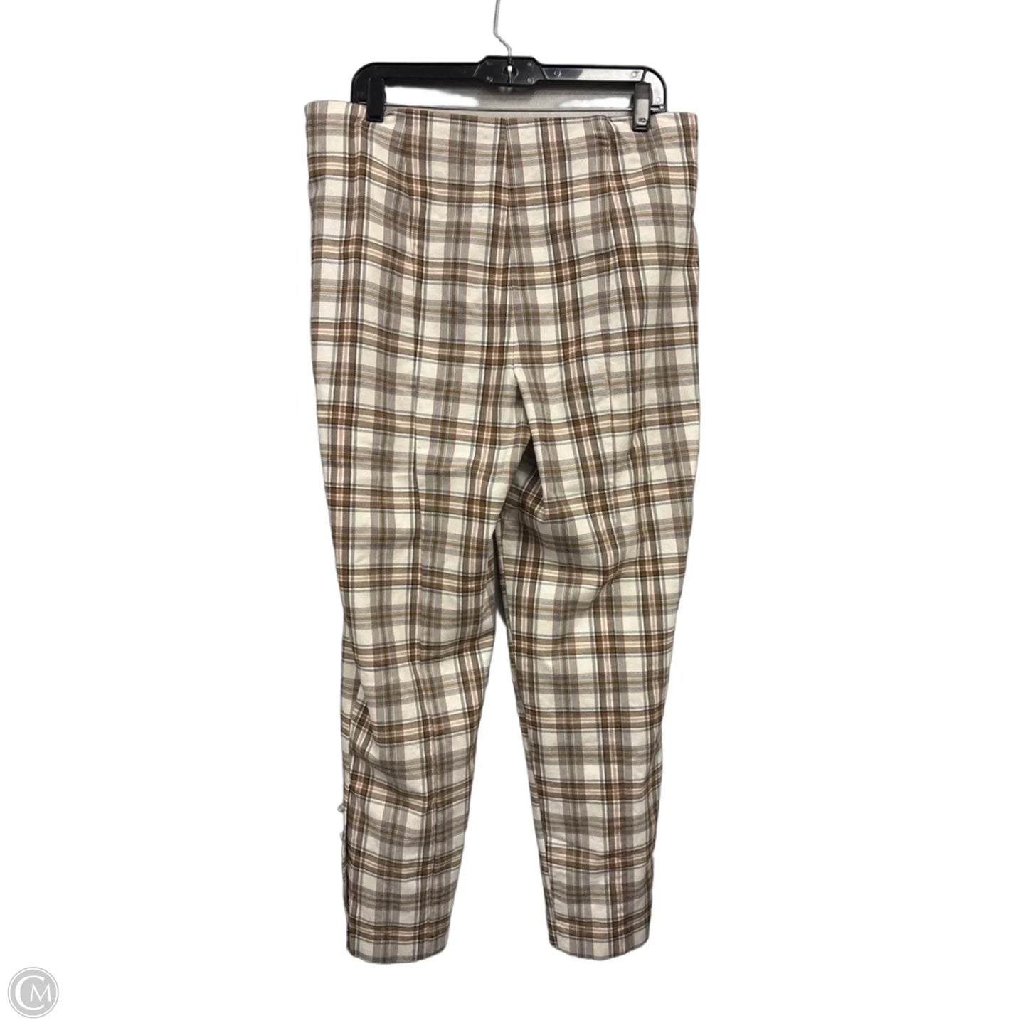 Pants Other By Cato In Brown & Cream, Size: 14