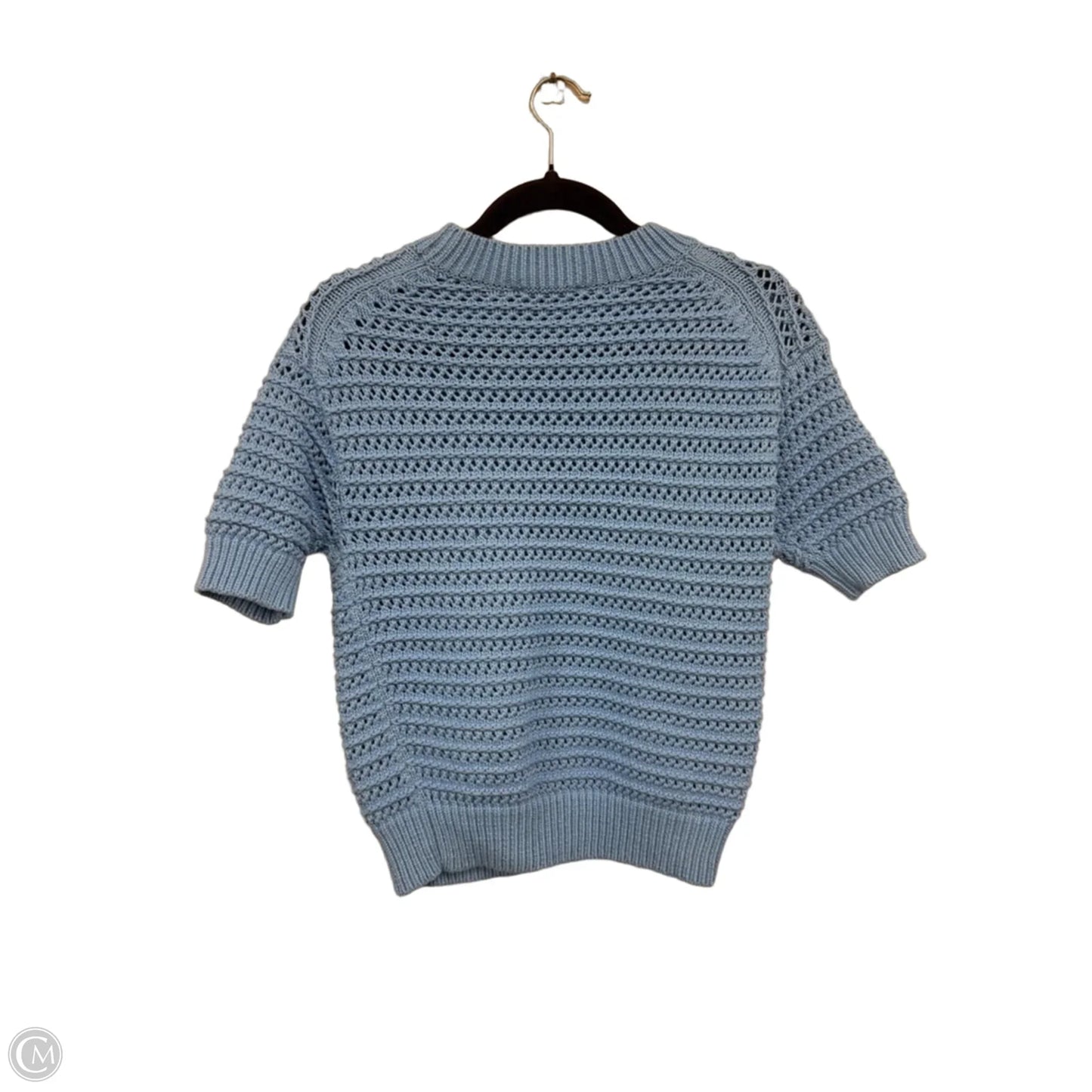 Sweater Short Sleeve By Ann Taylor In Blue, Size: Xsp
