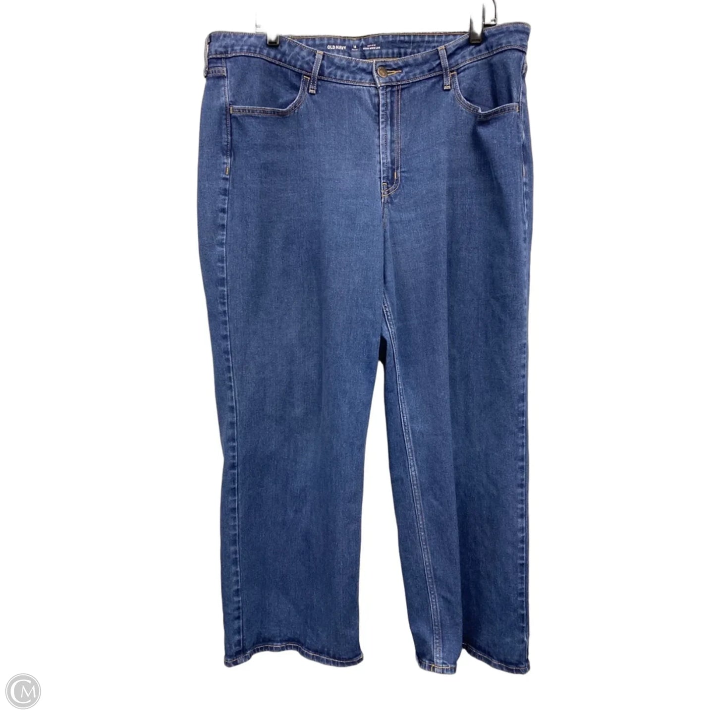 Jeans Wide Leg By Old Navy In Blue, Size: 18