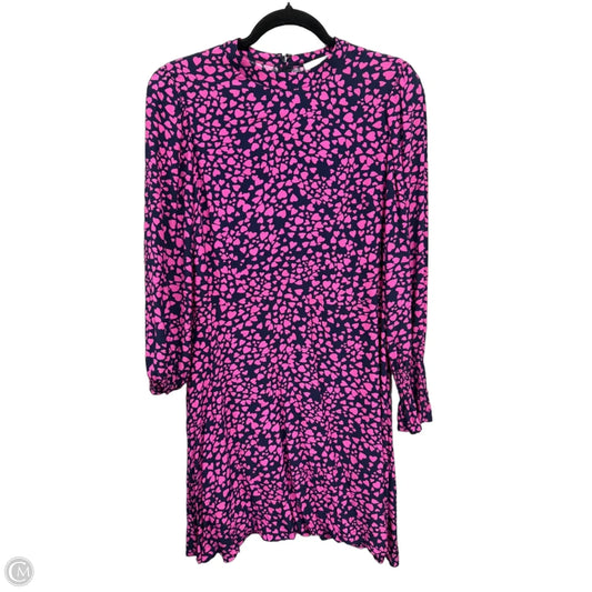 Dress Casual Short By Loft In Blue & Pink, Size: 8