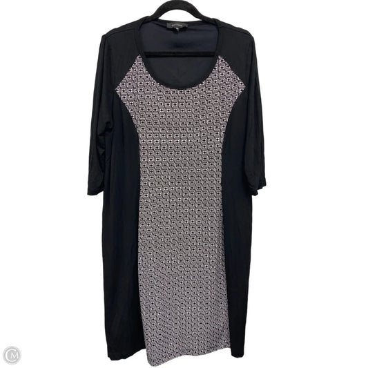 Dress Casual Short By Karen Kane In Black & White, Size: 1x