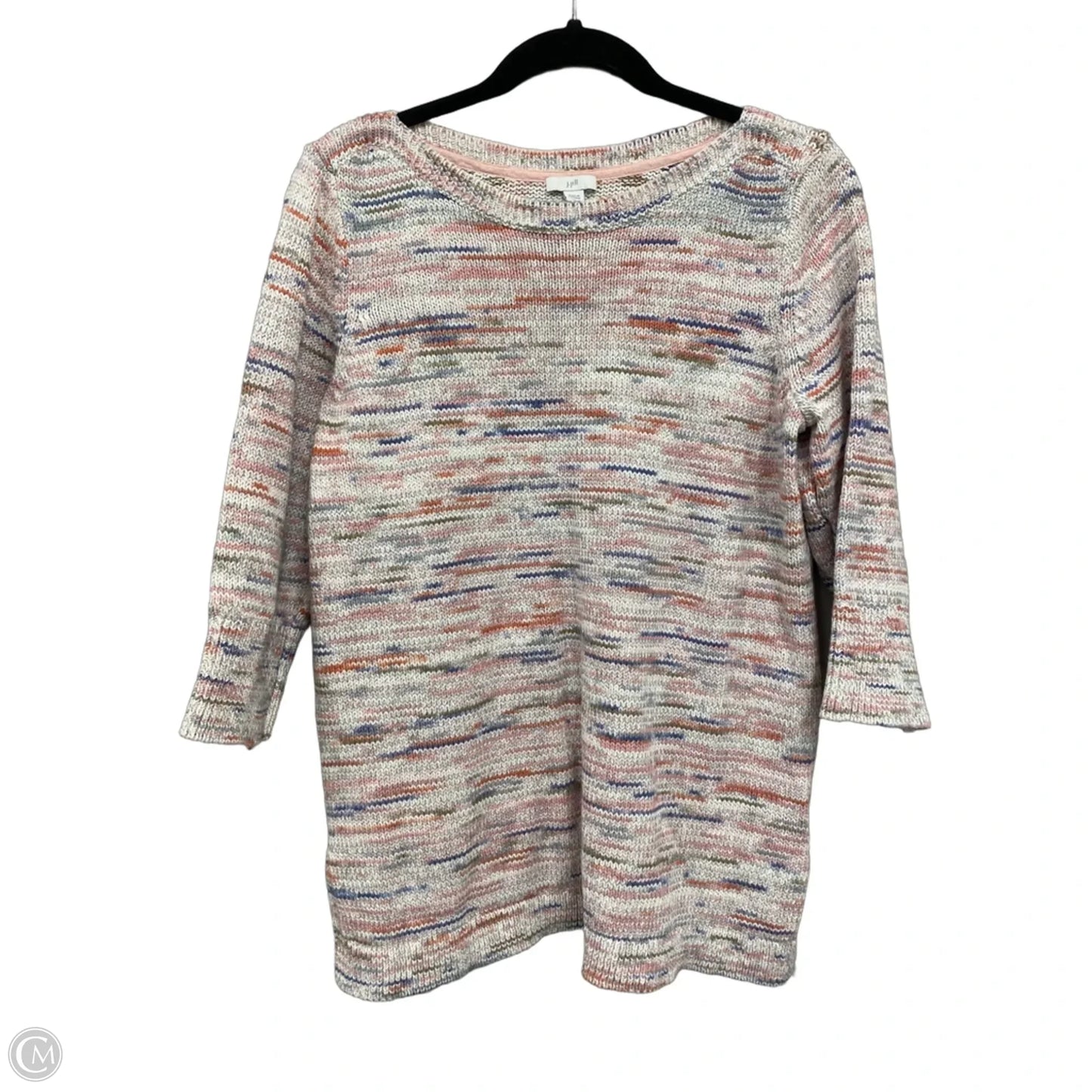 Sweater By J. Jill In Cream & Pink, Size: Lp