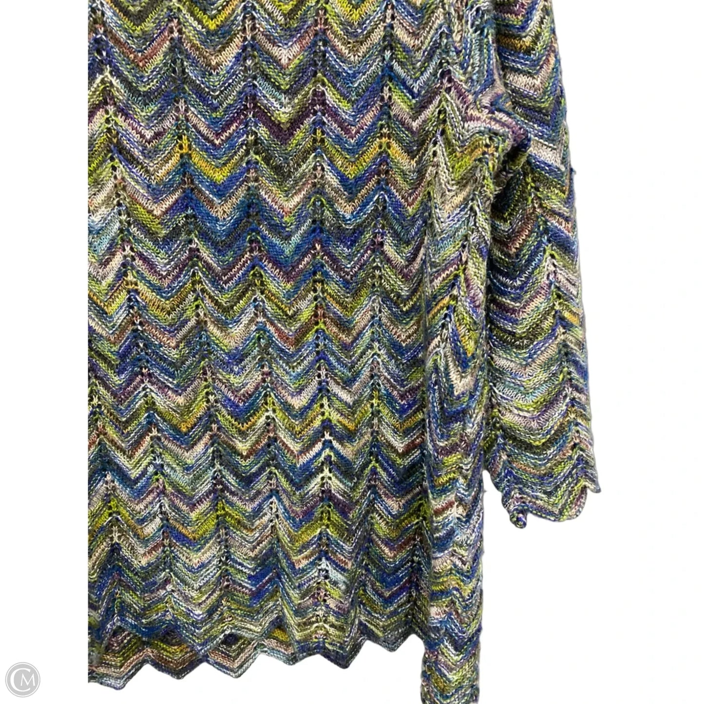 Sweater By Nic + Zoe In Blue & Green, Size: Xl