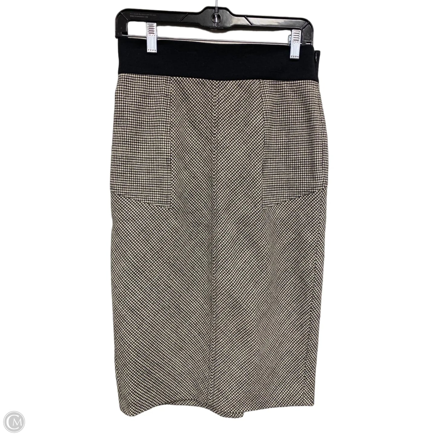 Skirt Designer By Diane Von Furstenberg In Black & Cream, Size: 6