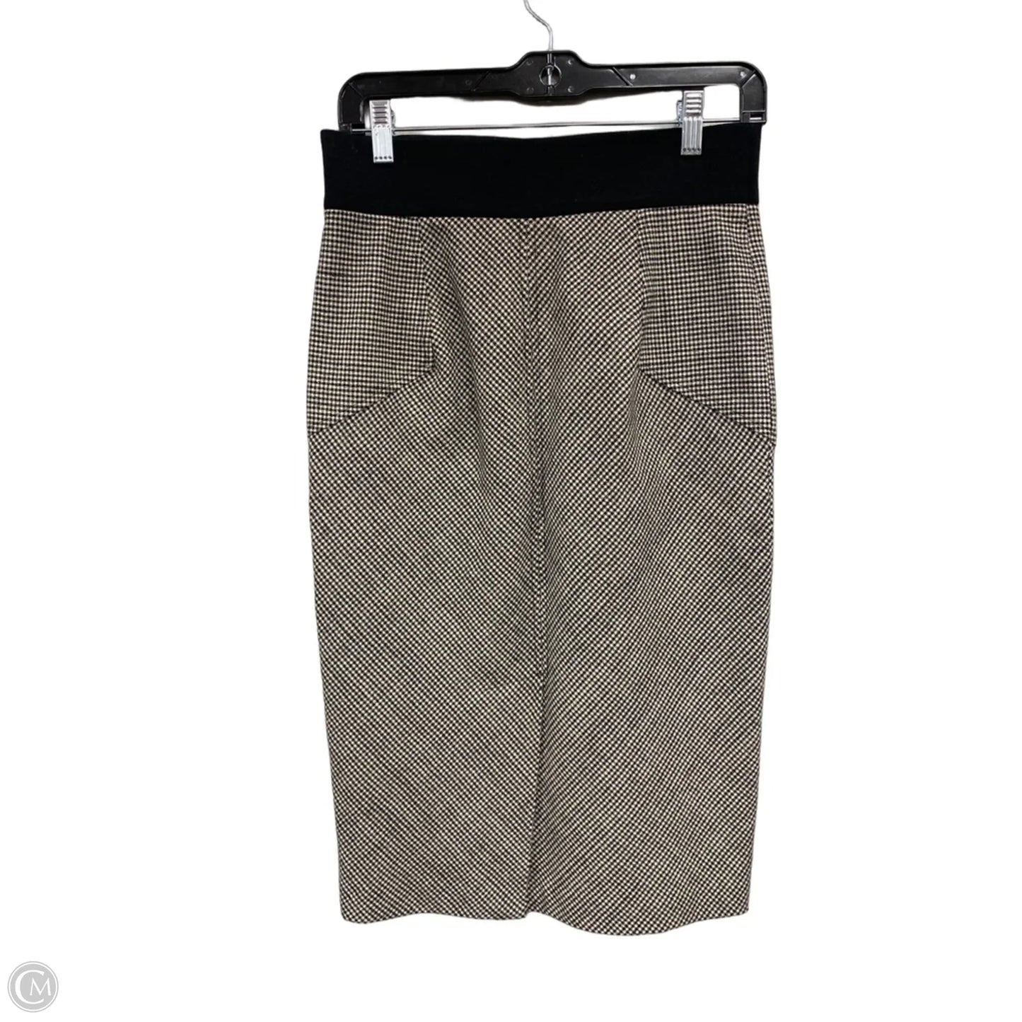 Skirt Designer By Diane Von Furstenberg In Black & Cream, Size: 6