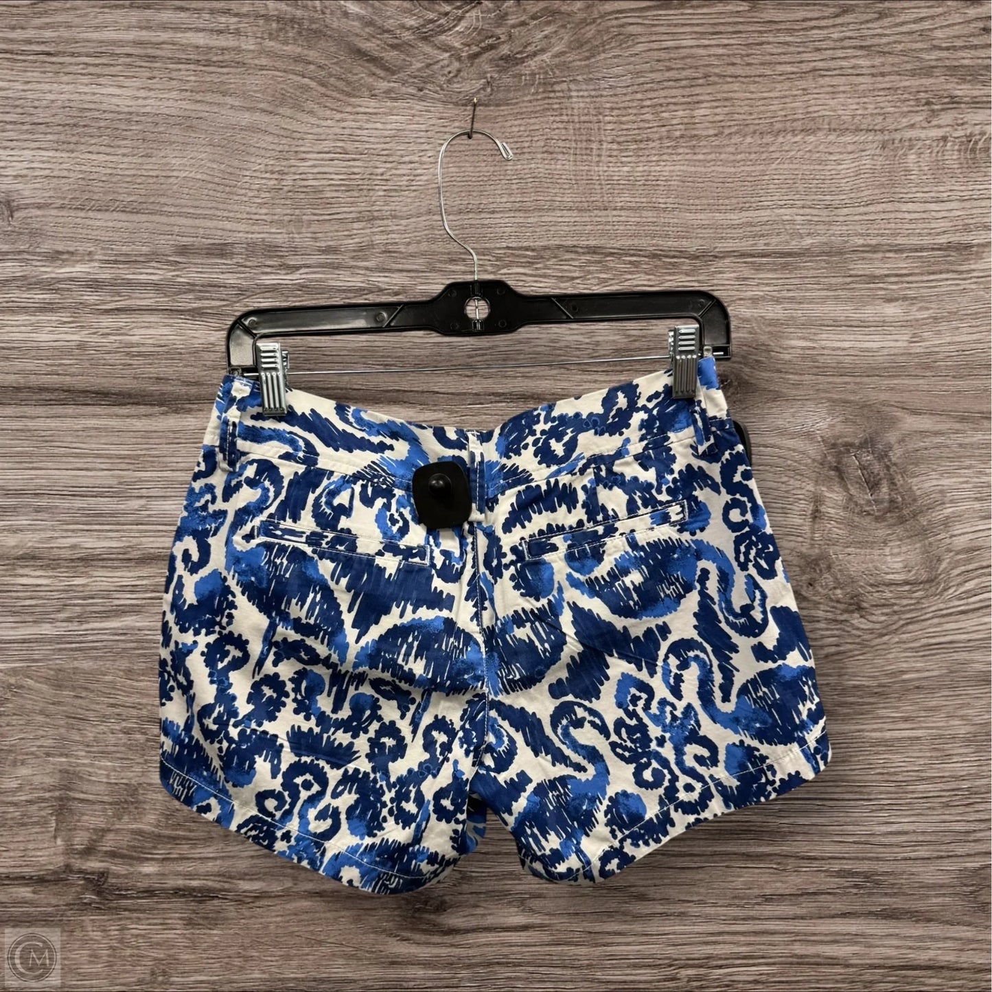 Shortalls Designer By Lilly Pulitzer In Blue & White, Size: 0