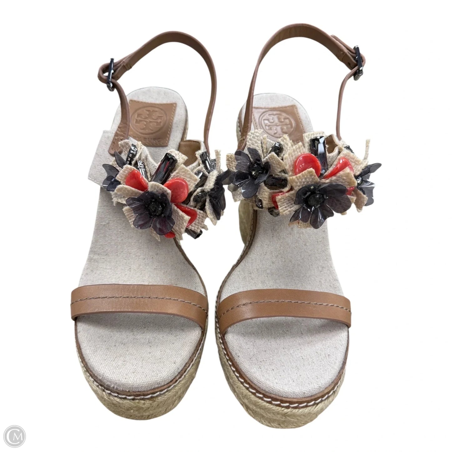 Sandals Designer By Tory Burch In Tan, Size: 9.5