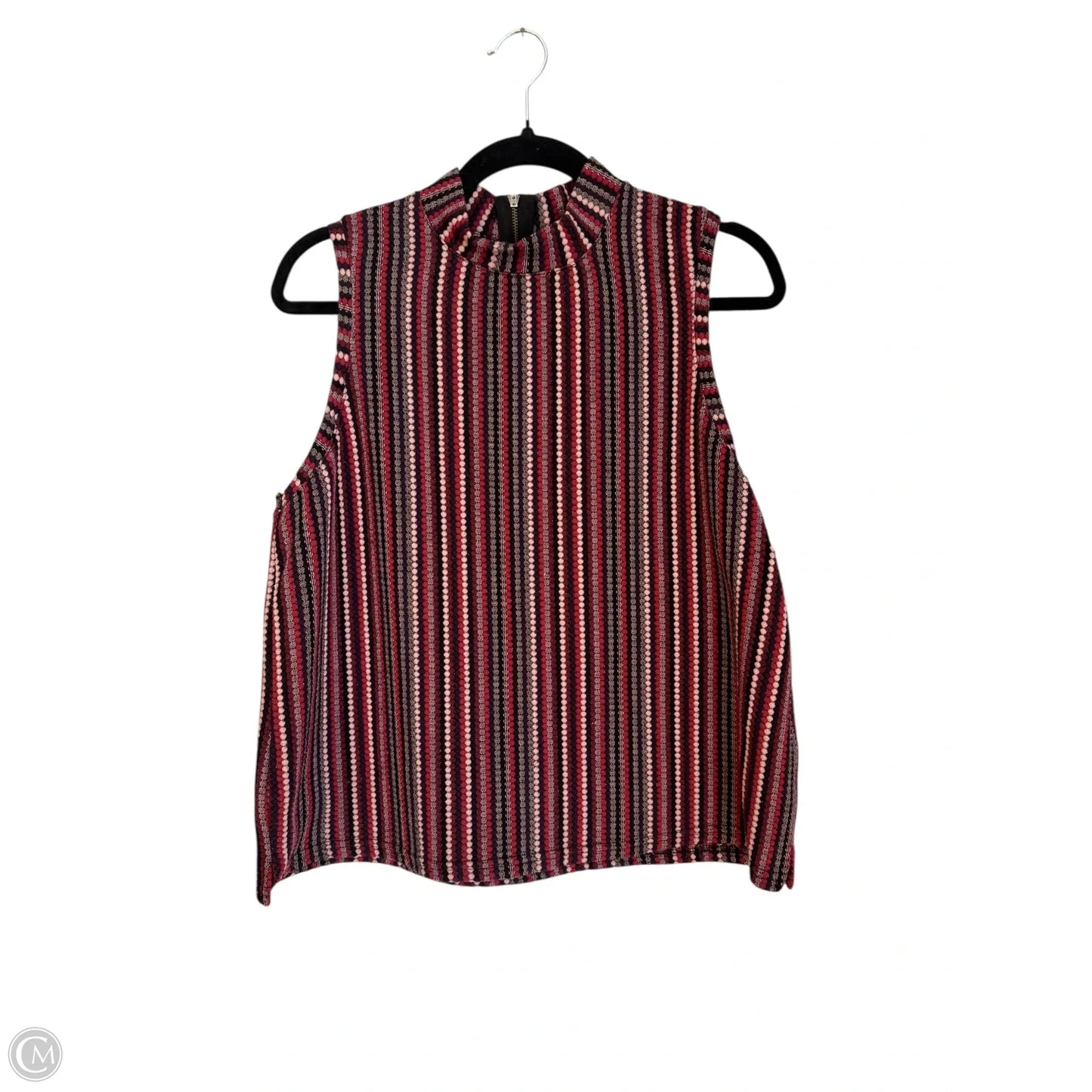 Top Sleeveless By Postmark In Striped Pattern, Size: L