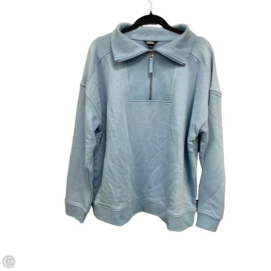 Sweatshirt Collar By Eddie Bauer In Blue, Size: Xxl