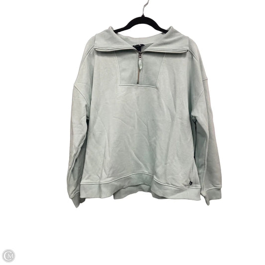 Sweatshirt Collar By Eddie Bauer In Green, Size: Xxl