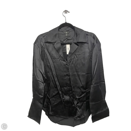 Blouse Long Sleeve By Banana Republic In Black, Size: S