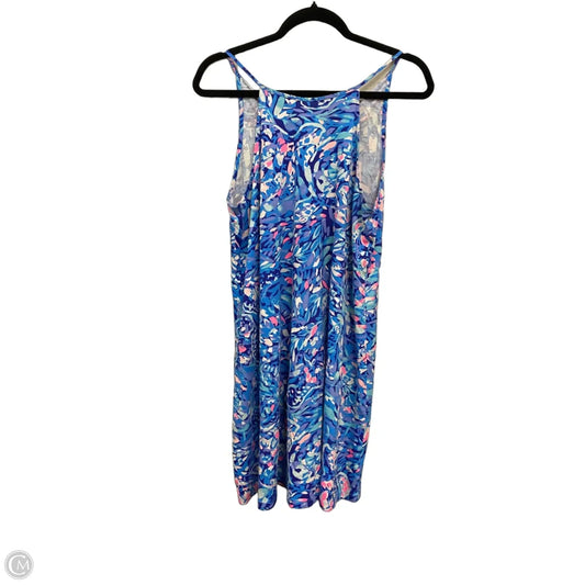Dress Designer By Lilly Pulitzer In Blue & Pink, Size: M