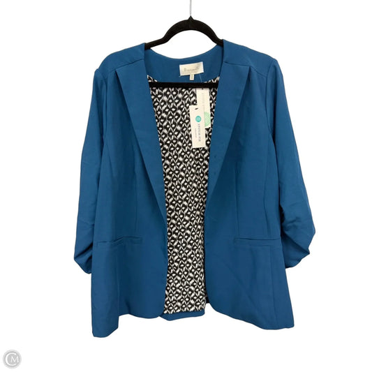 Blazer By Skies Are Blue In Teal, Size: 2x