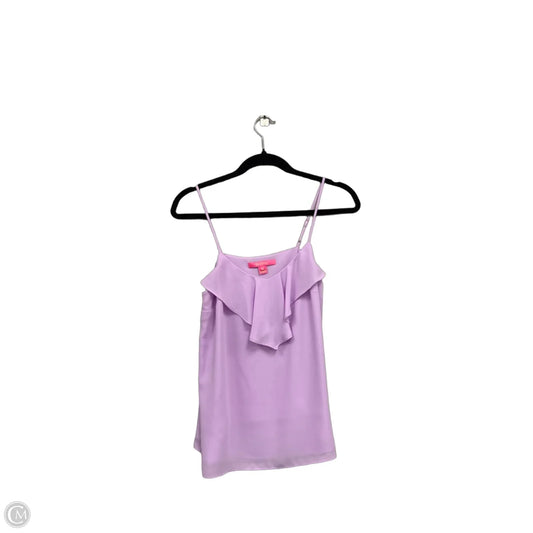 Top Sleeveless Designer By Lilly Pulitzer In Purple, Size: Xs