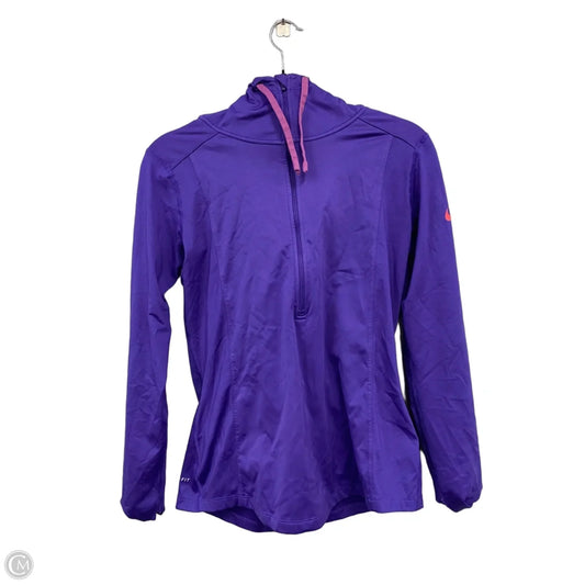 Athletic Jacket By Nike Apparel In Purple, Size: M