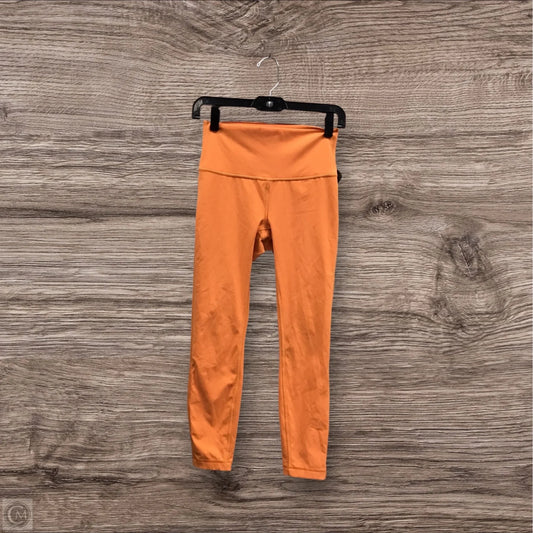 Athletic Leggings Capris By Lululemon In Orange, Size: 6